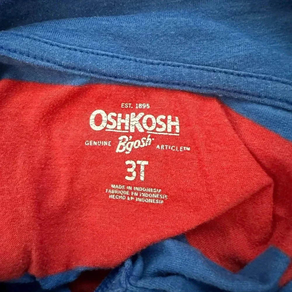 OshKosh B’gosh | Wide Striped Polo Shirt (3T) ♥️💙
